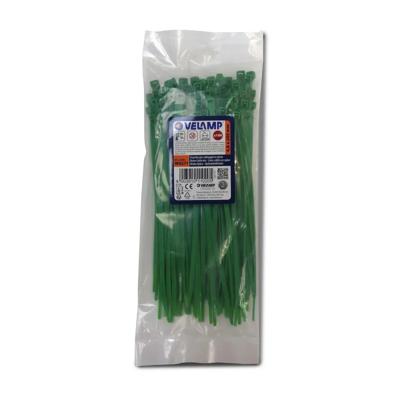 Fasete Prindere 4.8MM/20CM Set 100BUC - Verde