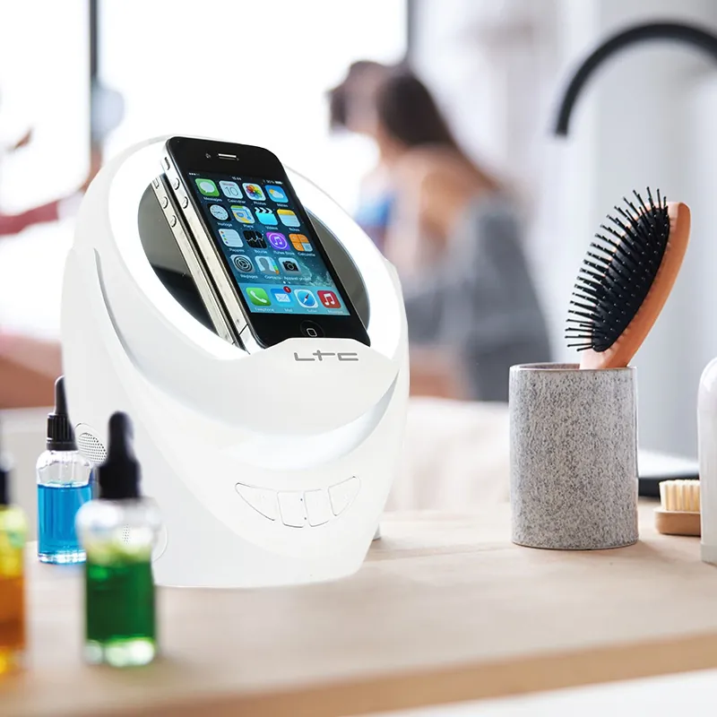 Boxa cu Oglinda Make-Up si Suport Telefon 2X3W