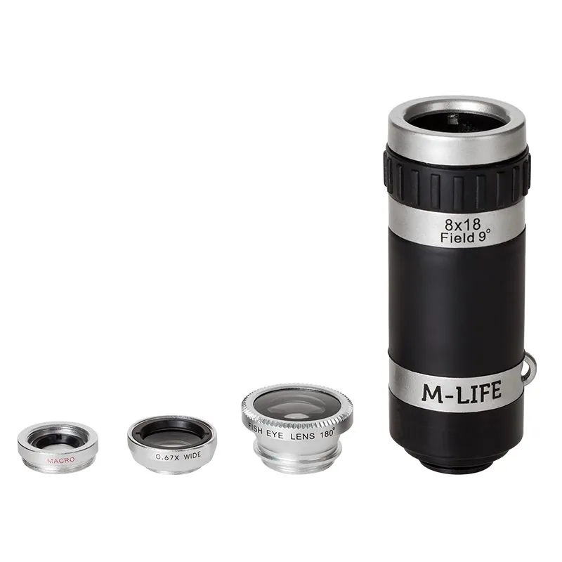 Kit Obiective Smartphone 4 in 1 M-Life