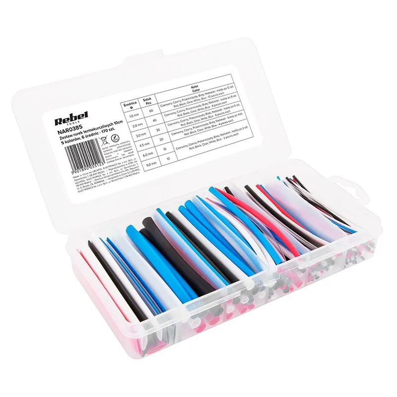 Set Tuburi Termocontractabile 10CM Color 170 Buc