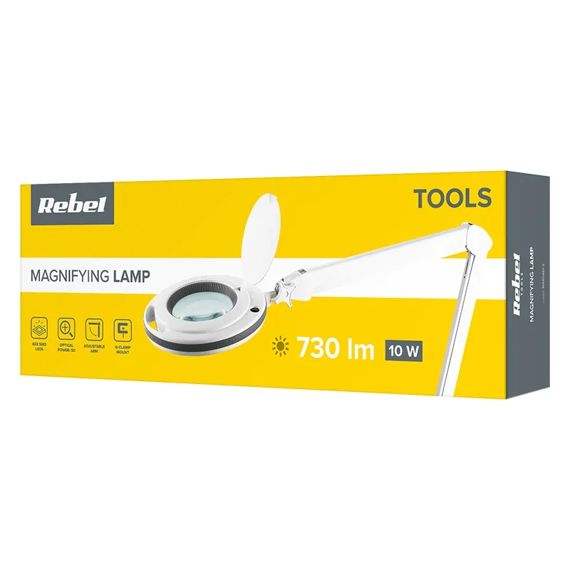 Lampa cu Lupa 5 Dioptrii 10W Rebel