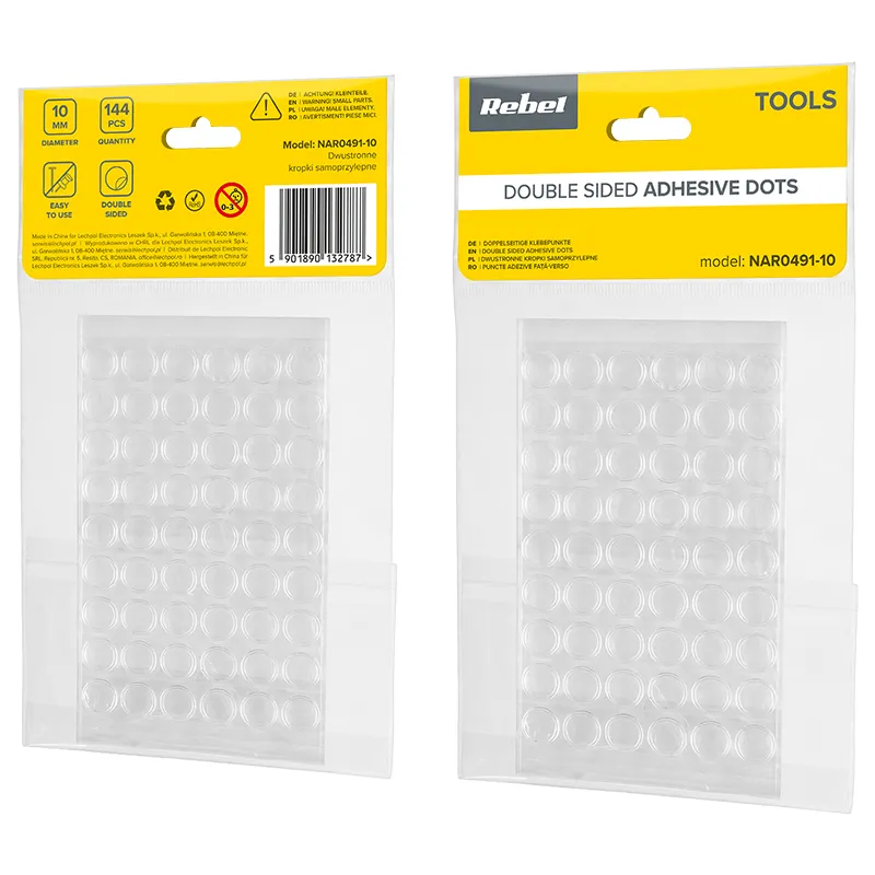 Set 144 Sticker Banda Dublu Adeziva 10MM