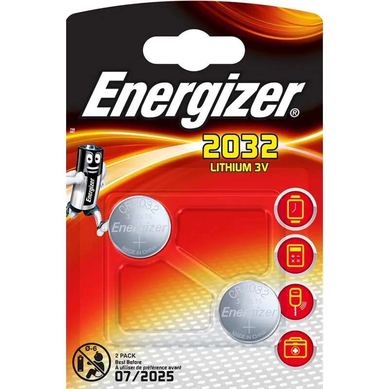 Set 2 Baterii Alcaline CR2032 Energizer