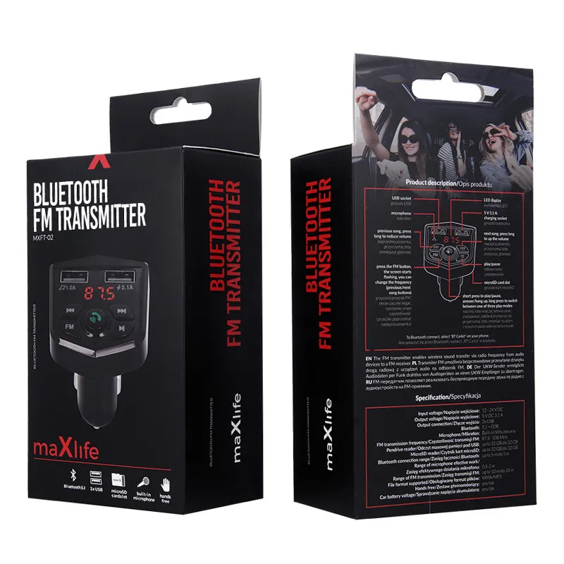 Modulator FM cu Bluetooth + 2USB