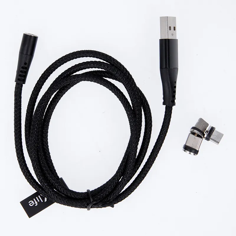 Cablu Magnetic 3IN1 USB-C/Lightning/Micro USB 1M 3A - Negru