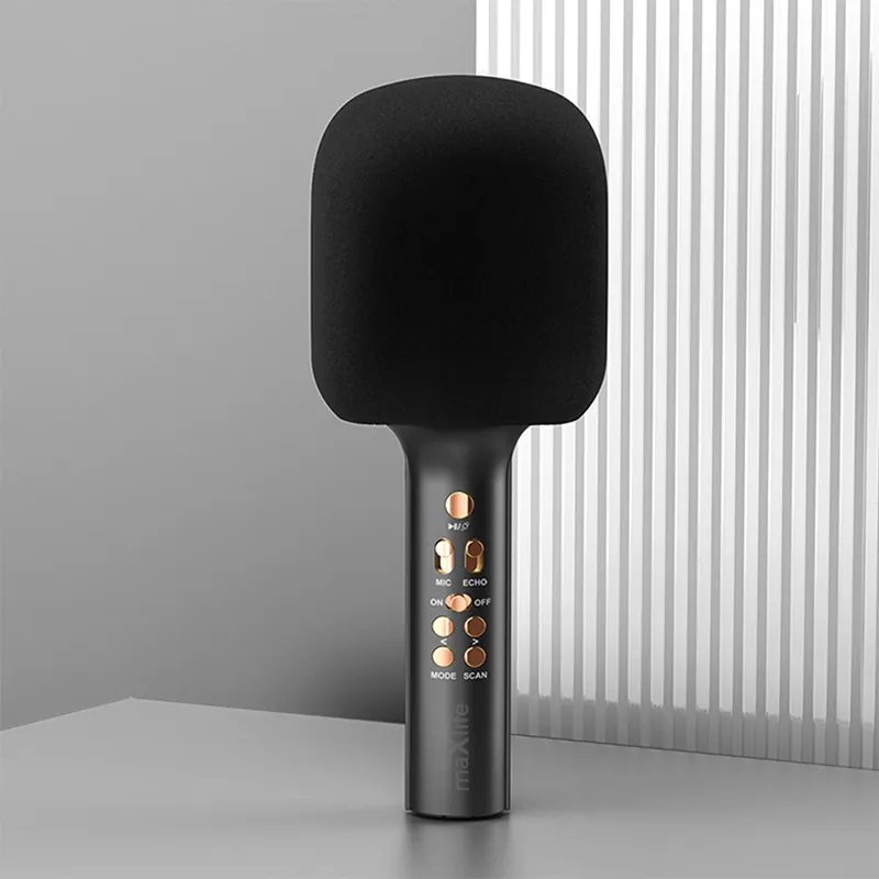 Microfon Karaoke cu Difuzor Incorporat - Negru