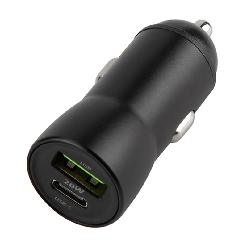 Incarcator Auto 1XUSB 20W + 1X USB-C 60W + Cablu Usbc - USB-C