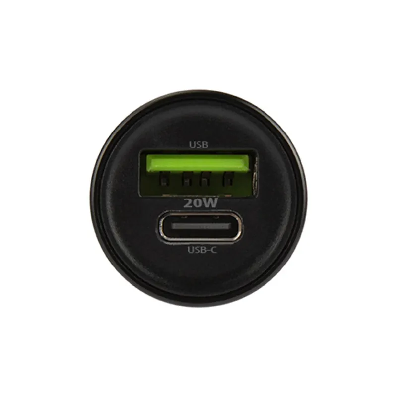 Incarcator Auto 1XUSB 20W + 1X USB-C 60W + Cablu Usbc - USB-C