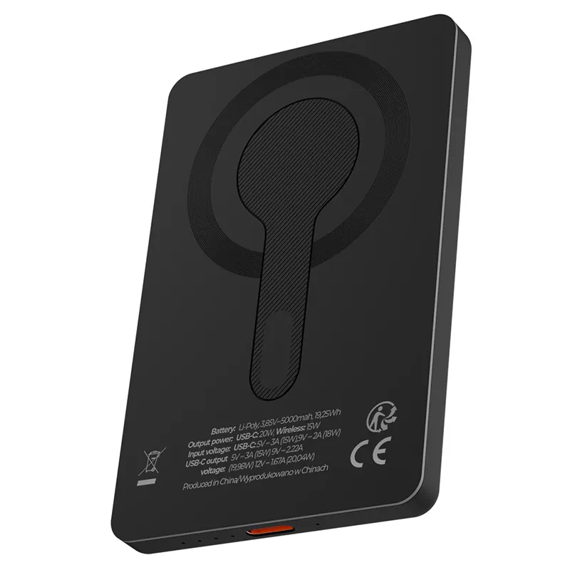 Power Bank Wireless cu Prindere Magnetica 20W PD 5000MAH