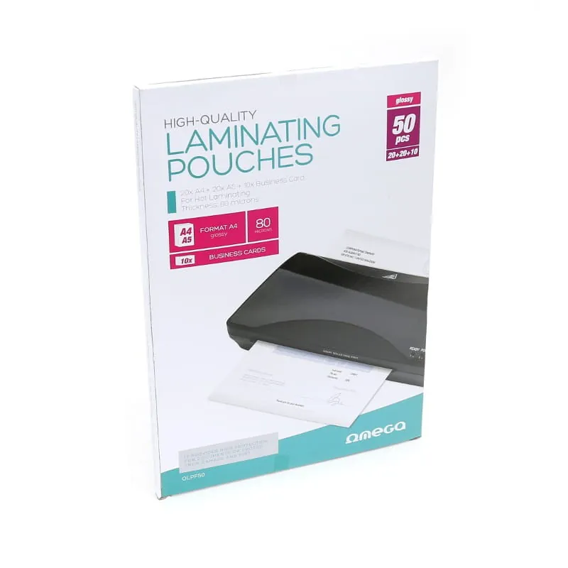 Set Folii Laminator 20XA4, 20XA5, 10XCARTI Vizita