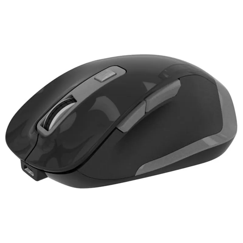 Mouse Wireless Reincarcabil USB-C Negru Gri Omega