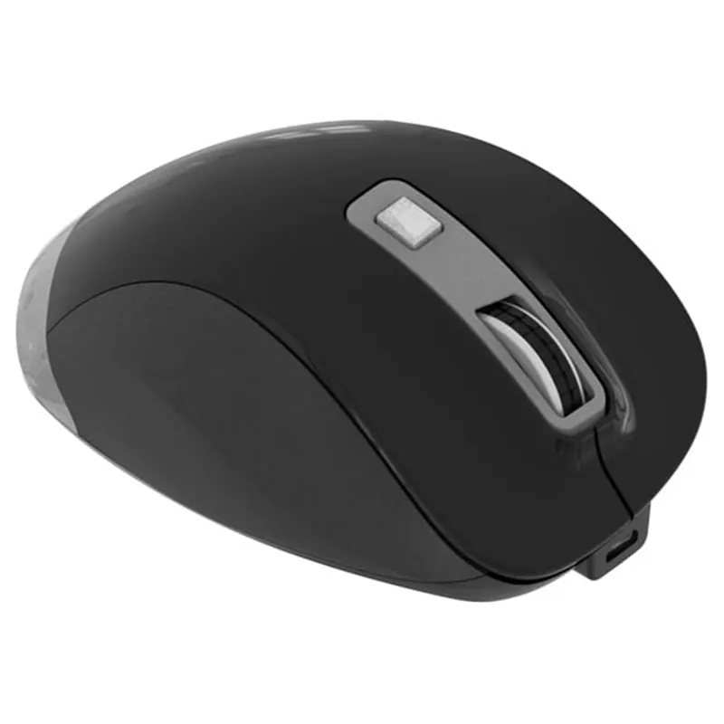 Mouse Wireless Reincarcabil USB-C Negru Gri Omega