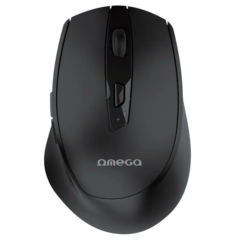Mouse Wireless Reincarcabil USB-C Negru Omega
