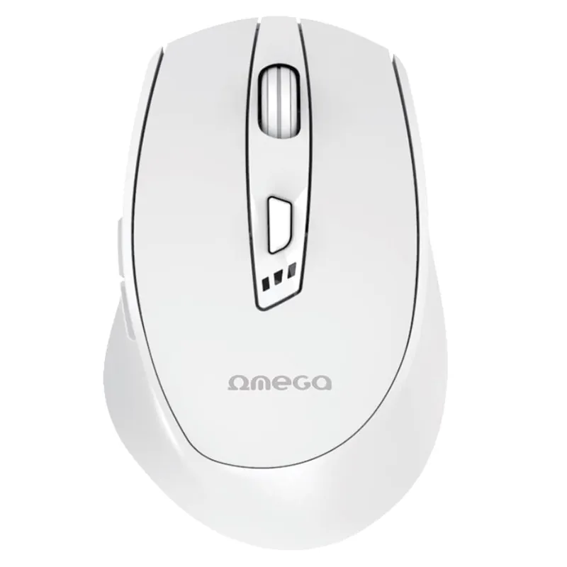 Mouse Wireless Reincarcabil USB-C Alb Omega