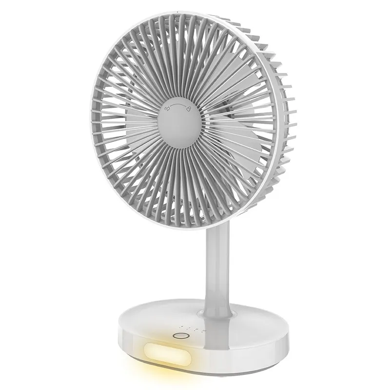 Ventilator Masa Portabil 3000MAH Lampa Veghe Platinet