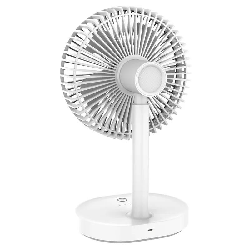 Ventilator Masa Portabil 3000MAH Lampa Veghe Platinet