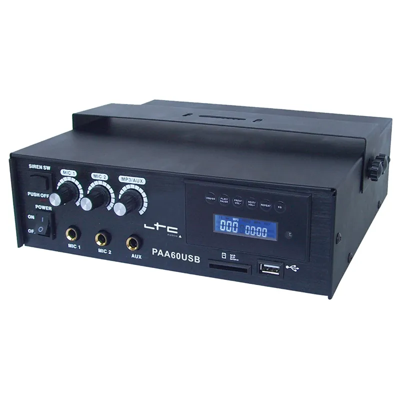 Amplificator Pa 60W cu USB/SD-MP3