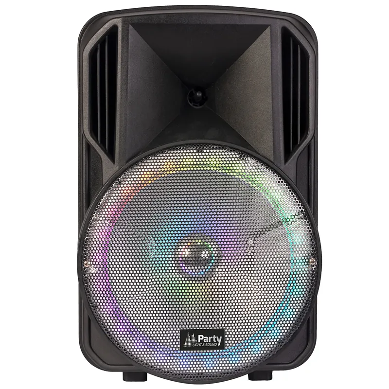 Boxa Portabila Iluminata LED 15"/38CM 50W RMS cu USB/SD/BT/FM