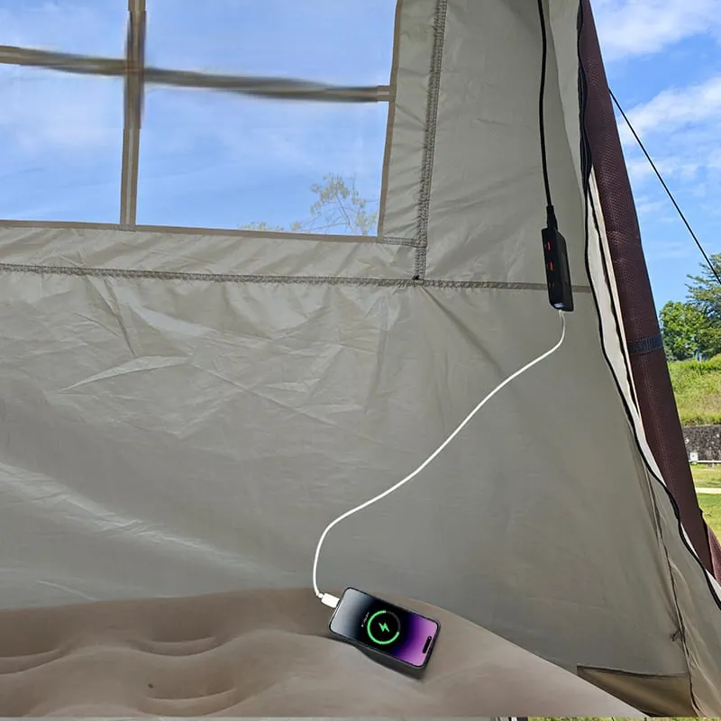 Cort Camping Solar 52W 2000MAH 2-3 Persoane