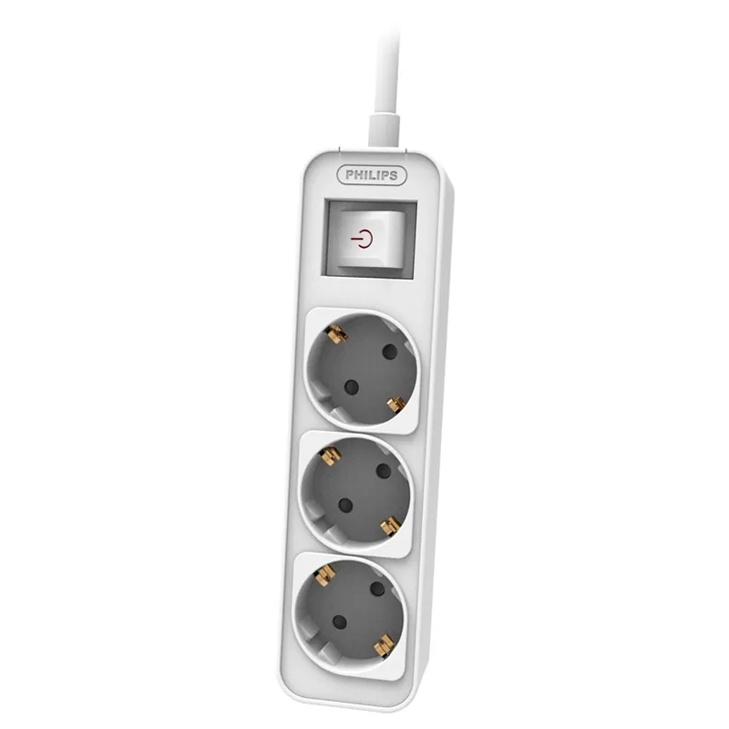 Prelungitor cu Intrerupator 3 Cai 1.5M Philips