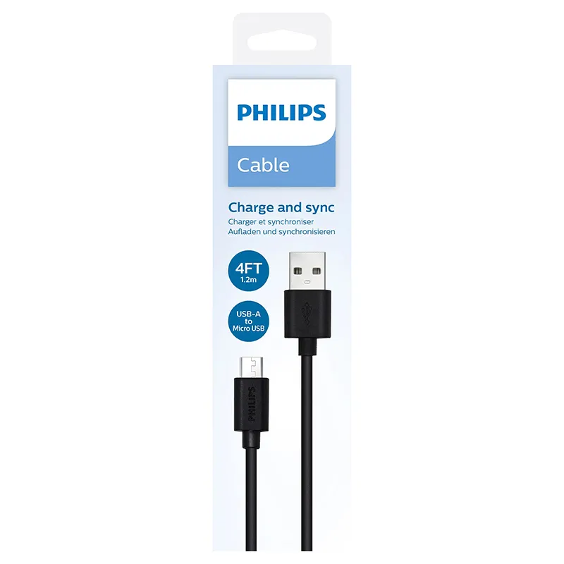 Cablu USB-A Micro USB 1.2M Philips