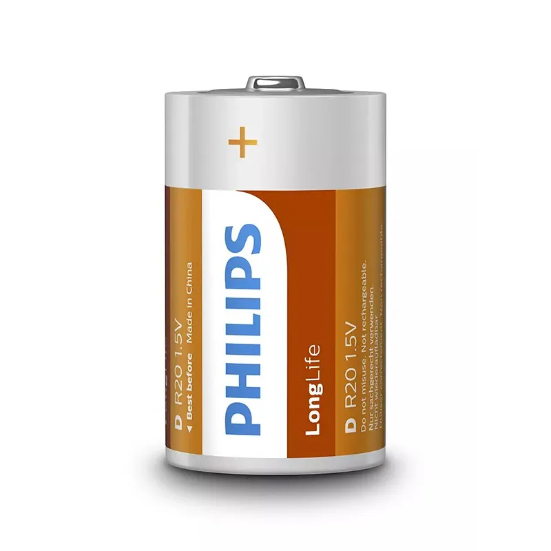 Baterie Longlife R20 D Blister 2 Buc Philips