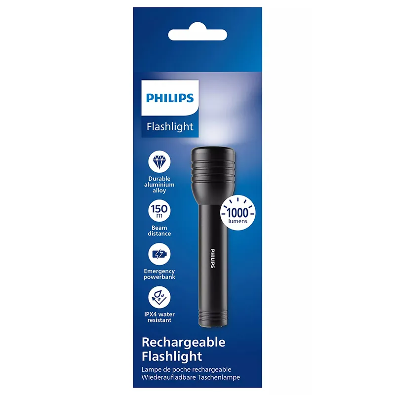 Lanterna LED Acumulator IPX4 Philips