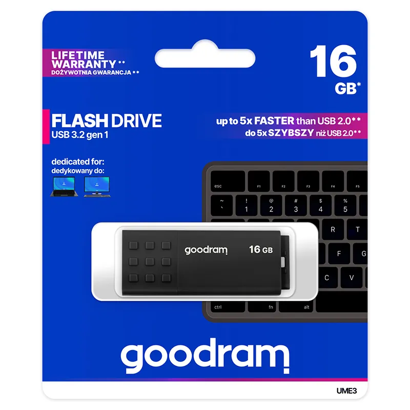 Flash Drive 16GB USB 3.2 UME3 Goodram