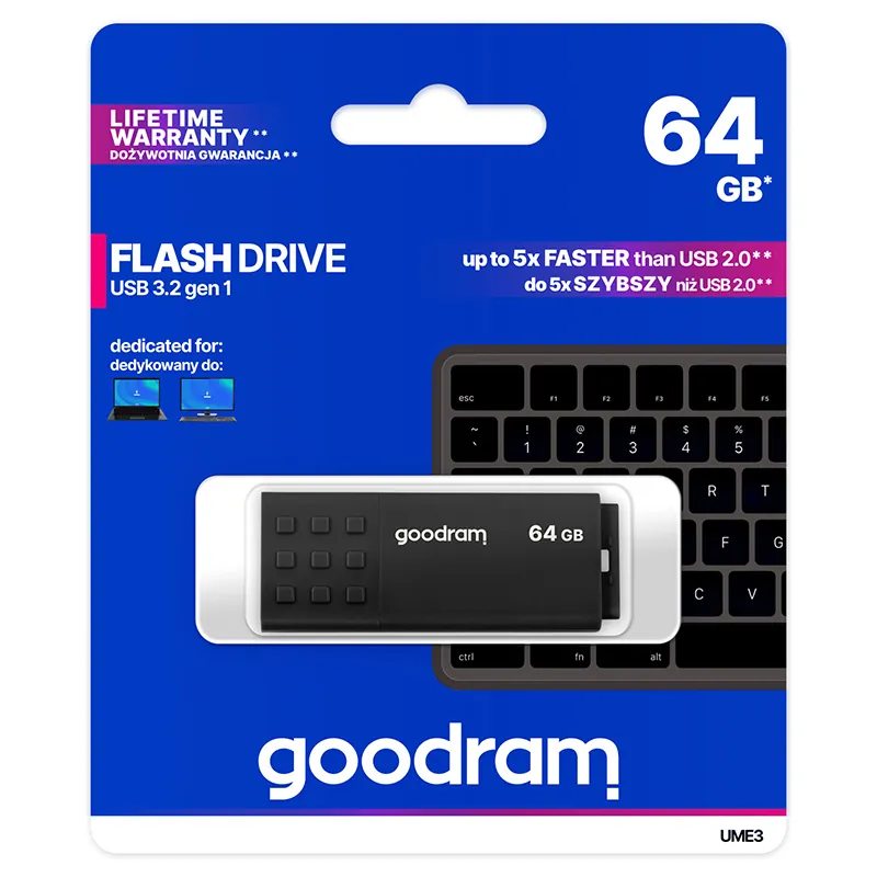 Flash Drive 64GB USB 3.2 UME3 Goodram