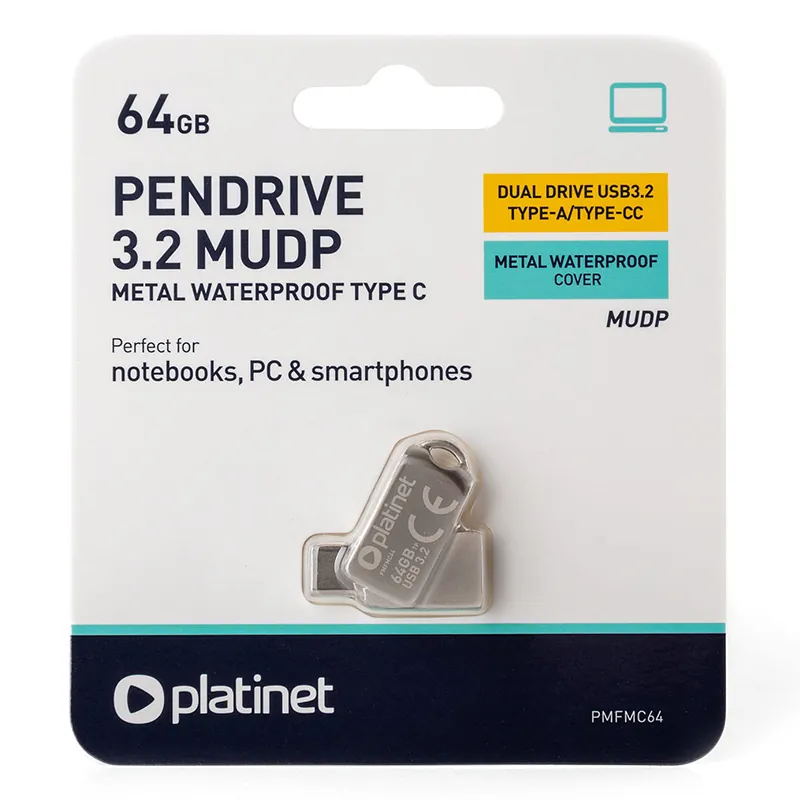 Flash Drive USB 3.2 64GB Platinet