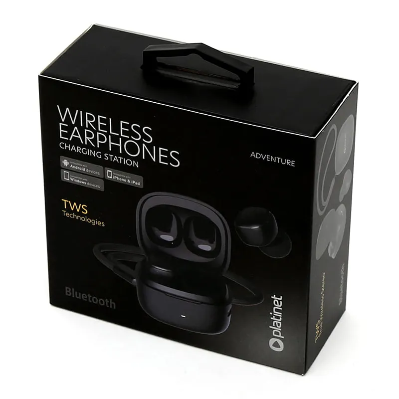 Casti in Ear Bluetooth V5.3 TWS Adventure Black
