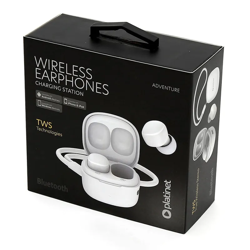 Casti in Ear Bluetooth V5.3 TWS Adventure White