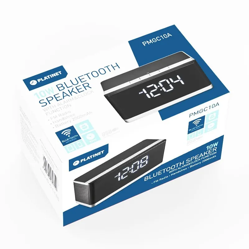 Radio FM cu Ceas si Bluetooth Platinet