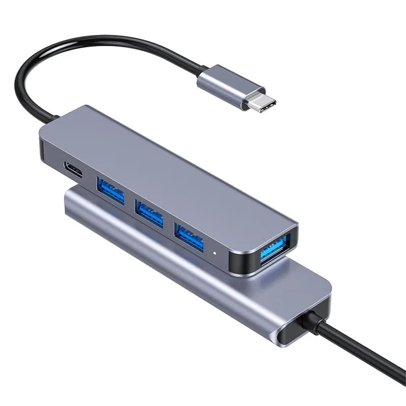 Hub 5 in 1 USB-C PD 100W Aluminiu Platinet