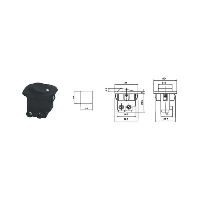 Intrerupator RS101 Negru