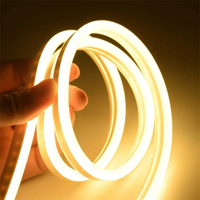 Banda LED COB Flexibila 10MM 3000K IP65 Rola 100M