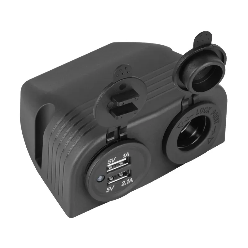 Mufa Montaj Auto 2XUSB 3100MA si Bricheta