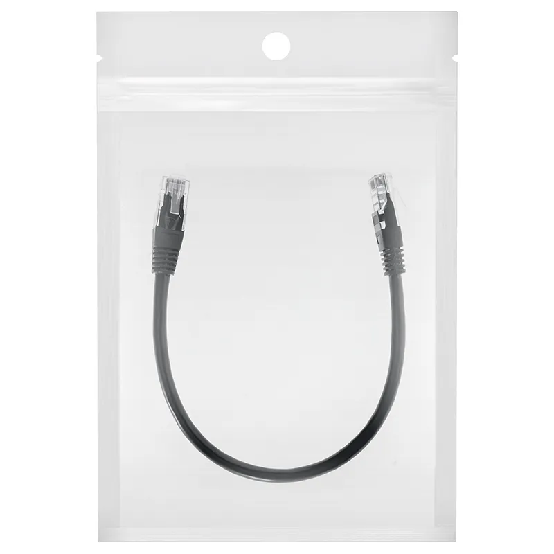 Cablu Patchcord UTP CAT6 0.25M Negru Rebel