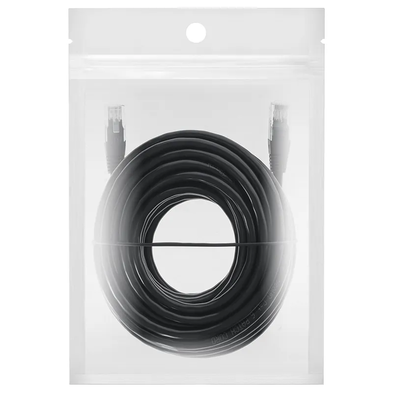 Cablu Patchcord UTP CAT6 10M Negru Rebel
