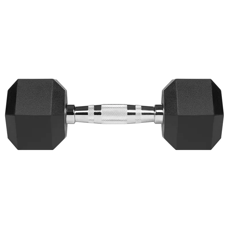 Gantere Dumbbell Hex Fonta Cauciucata 2X5KG Rebel Activ
