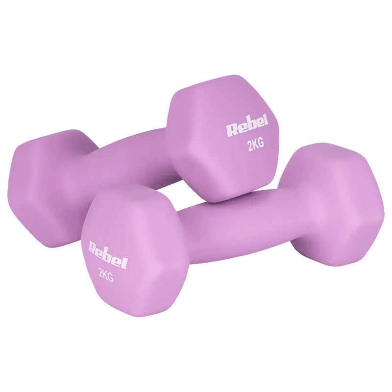 Gantera Fonta Invelis Neopren Hex Set 6 Buc 12KG Rebel
