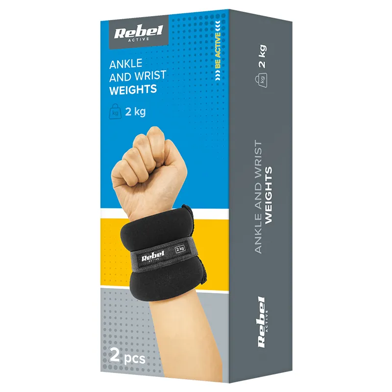 Set 2 Greutati Incheietura 2X2KG Rebel Active