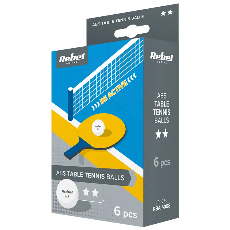 Set 6 Mingi Tenis de Masa Ping Pong Rebel Active