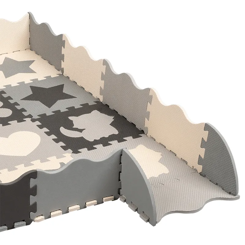 Covoras Educativ Puzzle 150X150CM cu Rama Rebel
