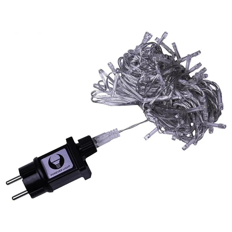 Instalatie Craciun 100 LED Lumina Calda 8M