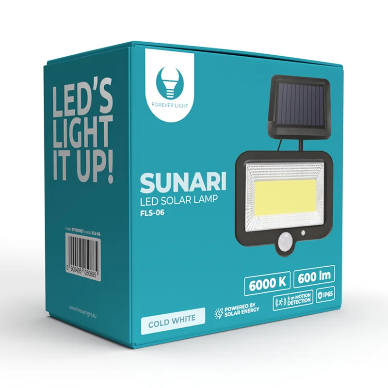 Reflector LED 8W cu Incarcare Solara 6000K