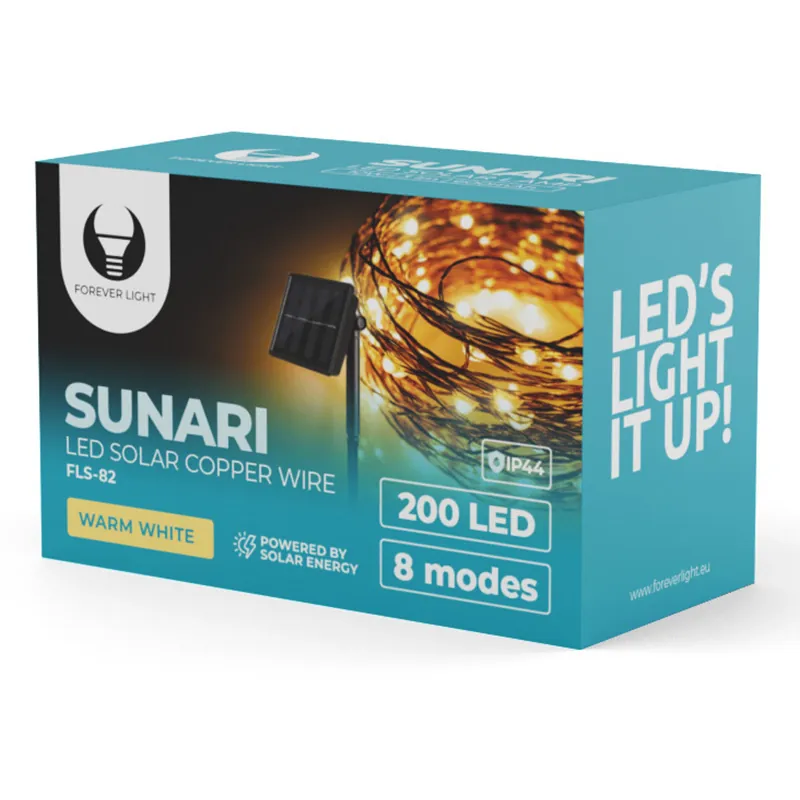 Sir Iluminat cu Incarcare Solara IP44 Alb Cald