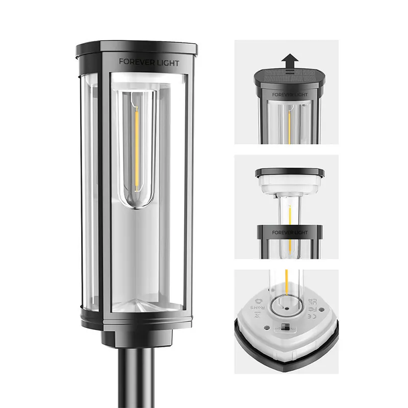 Lampa LED Gradina cu Incarcare Solara 3000K IP44