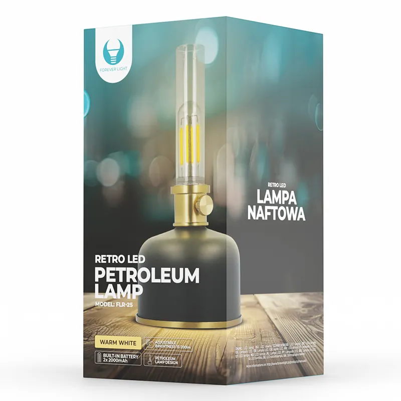 Lampa LED Retro 2W 3000K Model Lampa Petrol