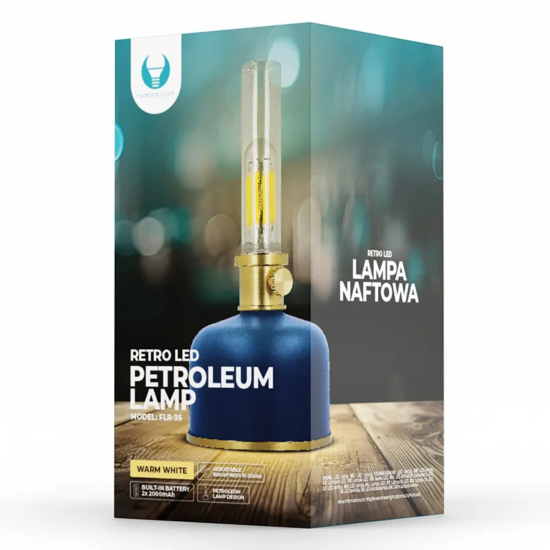 Lampa LED Retro 2W 3000K Model Lampa Petrol